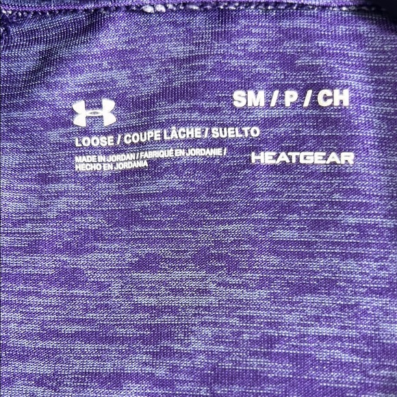 Under Armour Purple Fitted Long Sleeve Tee - Picture 4 of 8